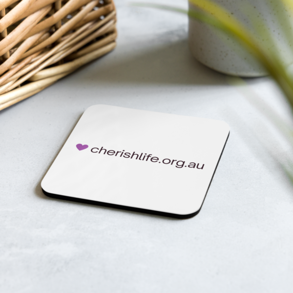 Cherish Life Website Coaster